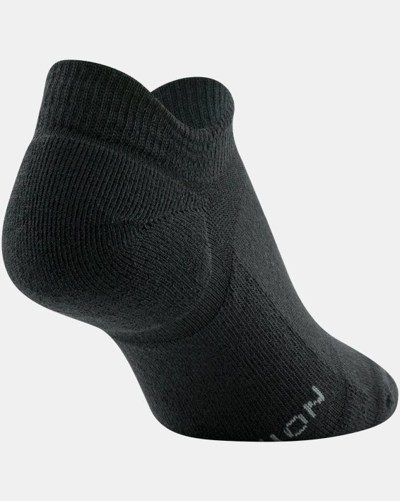Women's UA Cushioned 6-Pack No Show Socks, Black, pdpMainDesktop image number 15
